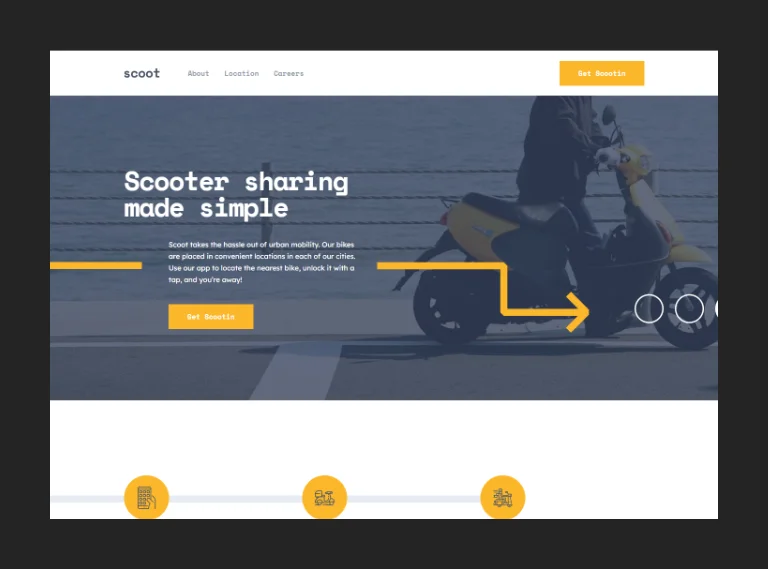Screenshot of Scoot Project